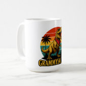 Grammysaurus T Rex Dinosaur Grammy Moederdag Koffiemok (Voorkant links)