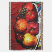 Gramnal's Bunch of Red Apples- Blanket Deken (Voorkant Verticaal)