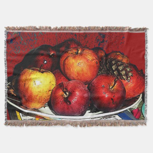 Gramnal's Bunch of Red Apples- Blanket Deken (Voorkant)