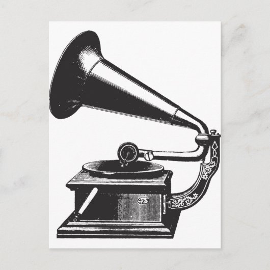  Gramophone Briefkaart (Voorkant)