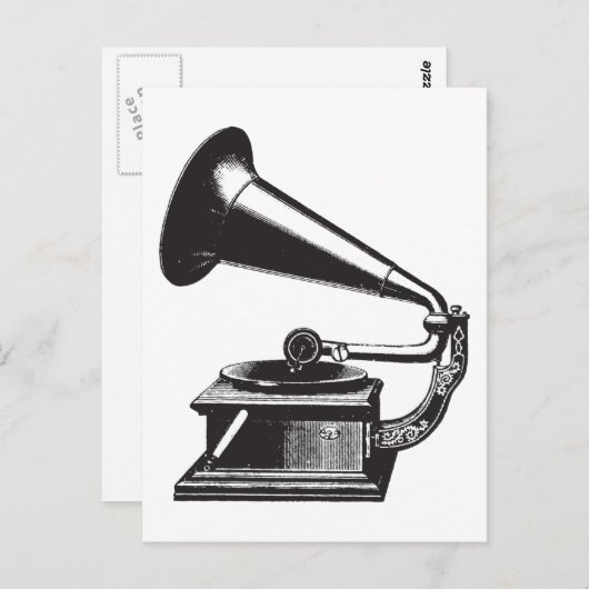 Gramophone Briefkaart (Voorkant / Achterkant)