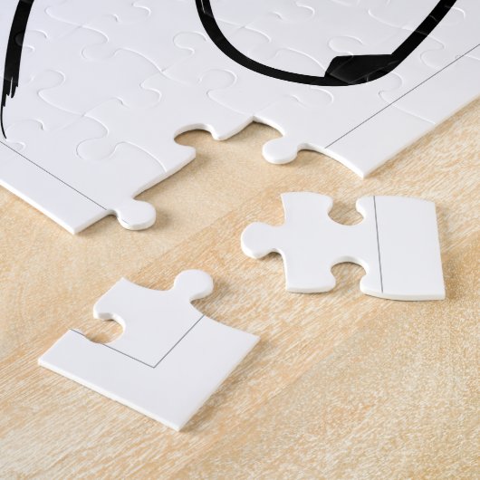 Gramophone Bull Terrier Muziek Surreal huisdier ku Legpuzzel (Zijkant)