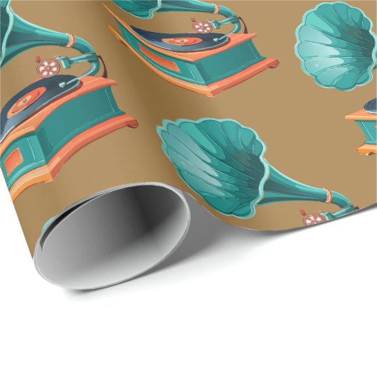 Gramophone Cadeaupapier (Rol Hoek)