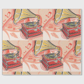  Gramophone Cadeaupapier (Vlak)