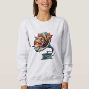 Gramophone dansen door de melodie trui