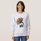 Gramophone dansen door de melodie trui (Voorkant volledig)