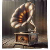 Gramophone Douchegordijn (Voorkant)