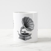 Gramophone Grote Koffiekop (Voorkant)