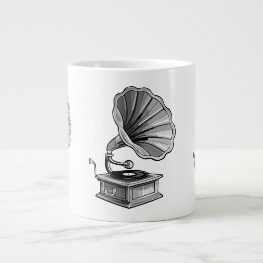 Gramophone Grote Koffiekop (Voorkant)