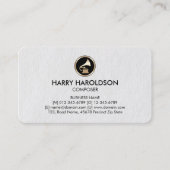 Gramophone Icon Composer Premium Business Card Visitekaartje (Voorkant)