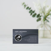 Gramophone Icon Music Composer Business Card Visitekaartje (Staand voorkant)