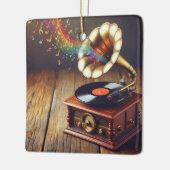 Gramophone Kerst Ornament (Links)