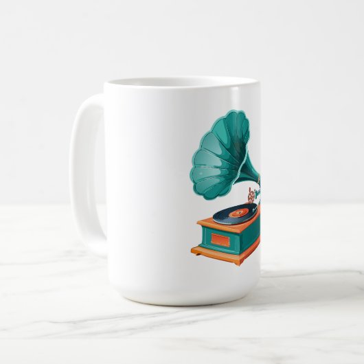 Gramophone Koffiemok (Voorkant links)