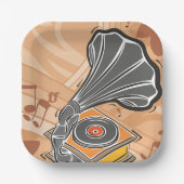 Gramophone Papieren Bordje (Voorkant)