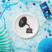 Gramophone Papieren Bordje (Feest)