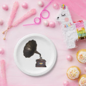 Gramophone Papieren Bordje (Feest)