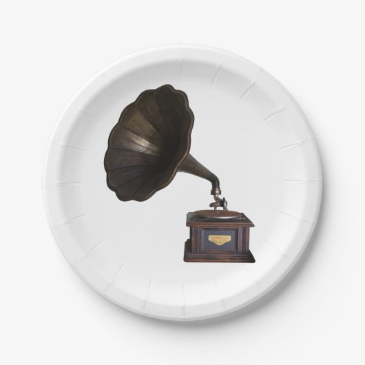 Gramophone Papieren Bordje (Voorkant)