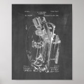 Gramophone Patent - Chalkboard Poster (Voorkant)