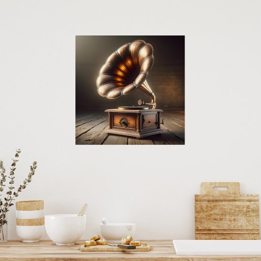 Gramophone Poster (Keuken)