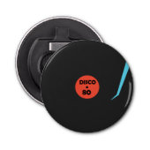 Gramophone Record flesopening Retro Disco Button Flesopener (Voorkant)