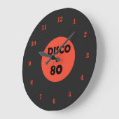 Gramophone Record klok - Retro Disco Party (Hoek)
