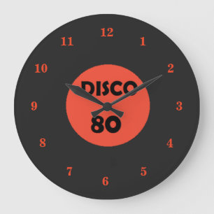 Gramophone Record klok - Retro Disco Party