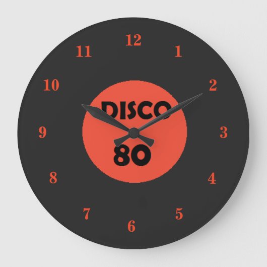 Gramophone Record klok - Retro Disco Party (Voorkant)