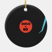 Gramophone Record Ornament - Retro Disco Party (Achterkant)