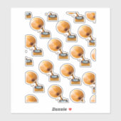 Gramophone Record Patroon. Sticker (Vel)