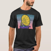 Gramophone Record Player Vaporwave esthetische fon T-shirt (Voorkant)
