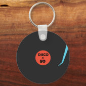 Gramophone Record Sleutelhanger - Retro Disco Part (Voorkant)
