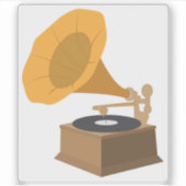Gramophone Sticker (Voorkant)