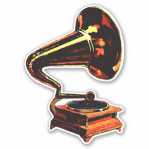 Gramophone Sticker