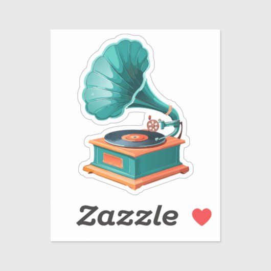 Gramophone Sticker (Vel)