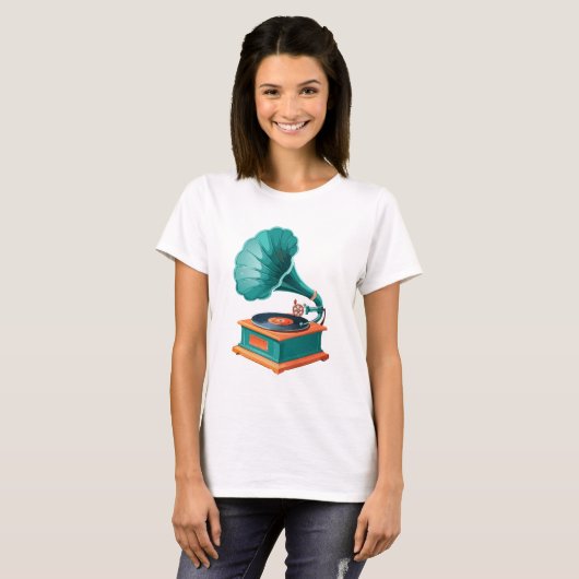 Gramophone T-shirt (Voorkant volledig)