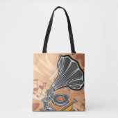 Gramophone Tote Bag (Voorkant)