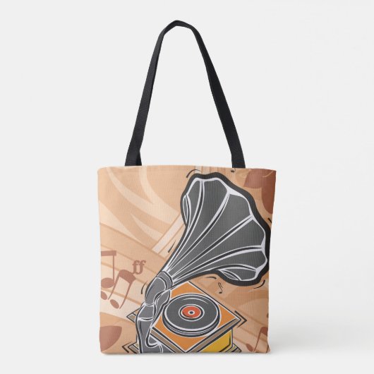 Gramophone Tote Bag (Achterkant)