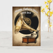 Gramophone vaders dagkaart kaart (Gele Bloem)