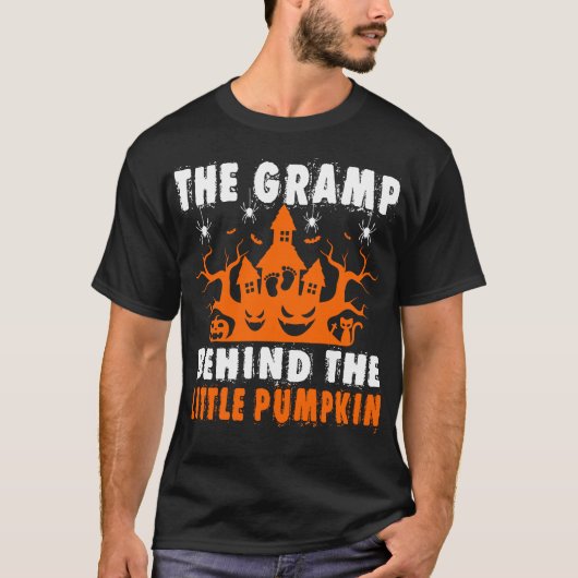 Gramp Achter Little Pumpkin Halloween Gift T-shirt (Voorkant)