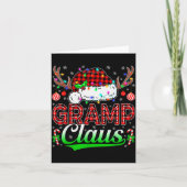 Gramp Claus Christmas Lights Matching Family Xmas  Kaart (Voorkant)