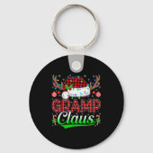 Gramp Claus Christmas Lights Matching Family Xmas  Sleutelhanger (Voorkant)