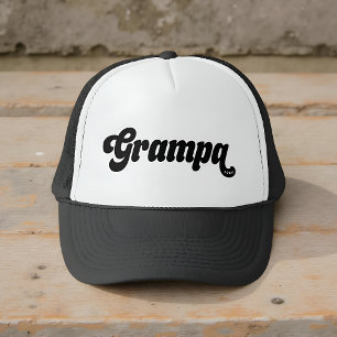 Grampa 20XX Retro Vibe Typografie Trucker Pet
