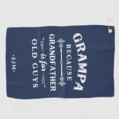 Grampa | Grootvader is voor oude jongens Golfhanddoek (Horizontaal)
