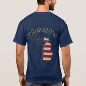 Grampa | Grunge Americana Michigan T-shirt (Achterkant)