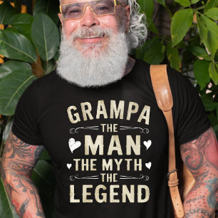 GRAMPA   Het Man De mythe De legende Vaderdag T-shirt