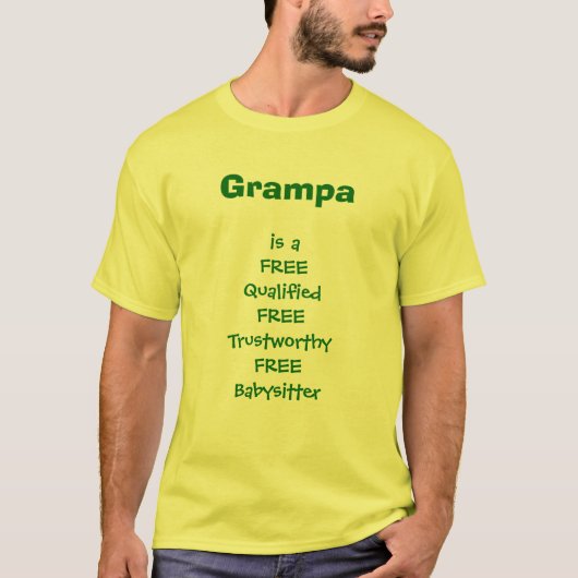 Grampa is vrij - shirt (Voorkant)