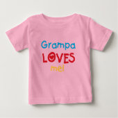 Grampa Loves Me T-shirts en geschenken (Voorkant)