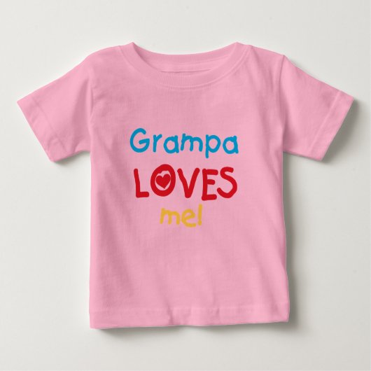 Grampa Loves Me T-shirts en geschenken (Voorkant)