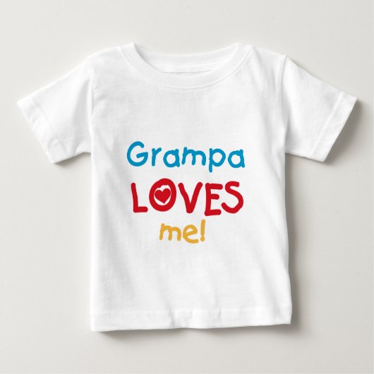 Grampa Loves Me T-shirts en geschenken (Voorkant)