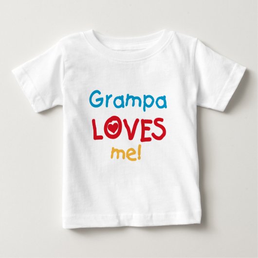 Grampa Loves Me T-shirts en geschenken (Voorkant)